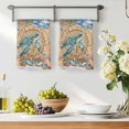 thumbnail image 3 of Sea Turtle Coastal Kitchen Towels Set of 3, Summer Nautical Starfish Coral Brown Anchor Absorbent Dish Towels for Kitchen, Microfiber Hand Towel, Quick Drying Tea Towel for Cleaning Dishcloths, 3 of 7