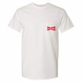 thumbnail image 2 of Budweiser 852950-3xlarge Vintage Label Front & Back Mens T-Shirt, White - 3XL, 2 of 3