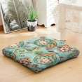 thumbnail image 3 of Paisley Meditation Cushion, Square Boho Yoga Pillow for Floor Sitting, Indoor and Outdoor Use 22 x 22, 3 of 7