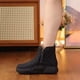thumbnail image 1 of Botas de algodón con fondo grueso y forro polar para invierno, zapatos cálidos de algodón con pan, 1 of 6
