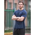 thumbnail image 4 of Pinspark Moisture Wicking T Shirts for Men Plain Polyester T-Shirts Short Sleeve Workout Shirts Casual Tees Loose Fit, 4 of 6