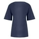 thumbnail image 5 of Blusas de manga corta con cuello redondo de color sólido informal de verano para mujer OAVQHLG3B Store lin121212, 5 of 5
