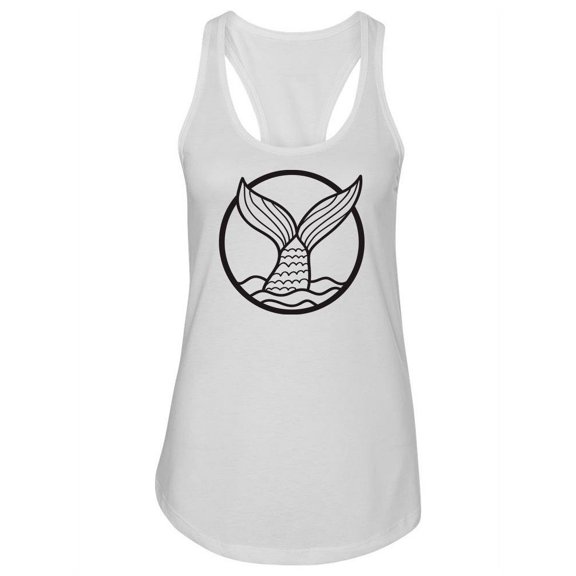 Mermaid Tail Design Tank Women -Image by Shutterstock, Female Medium
