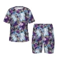 thumbnail image 1 of Balery Purple Marble Texture Conjunto de Pijama Infantil de Manga Corta con Estampado – Ropa de Dormir de Algodón Suave-Medium, 1 of 6