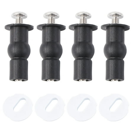 

NUOLUX 4pcs Durable Install Screw Seat Toilet Cover Expansion Bolt Fixing Accessories (Bolt +14mm Gasket +28mm Gasket)