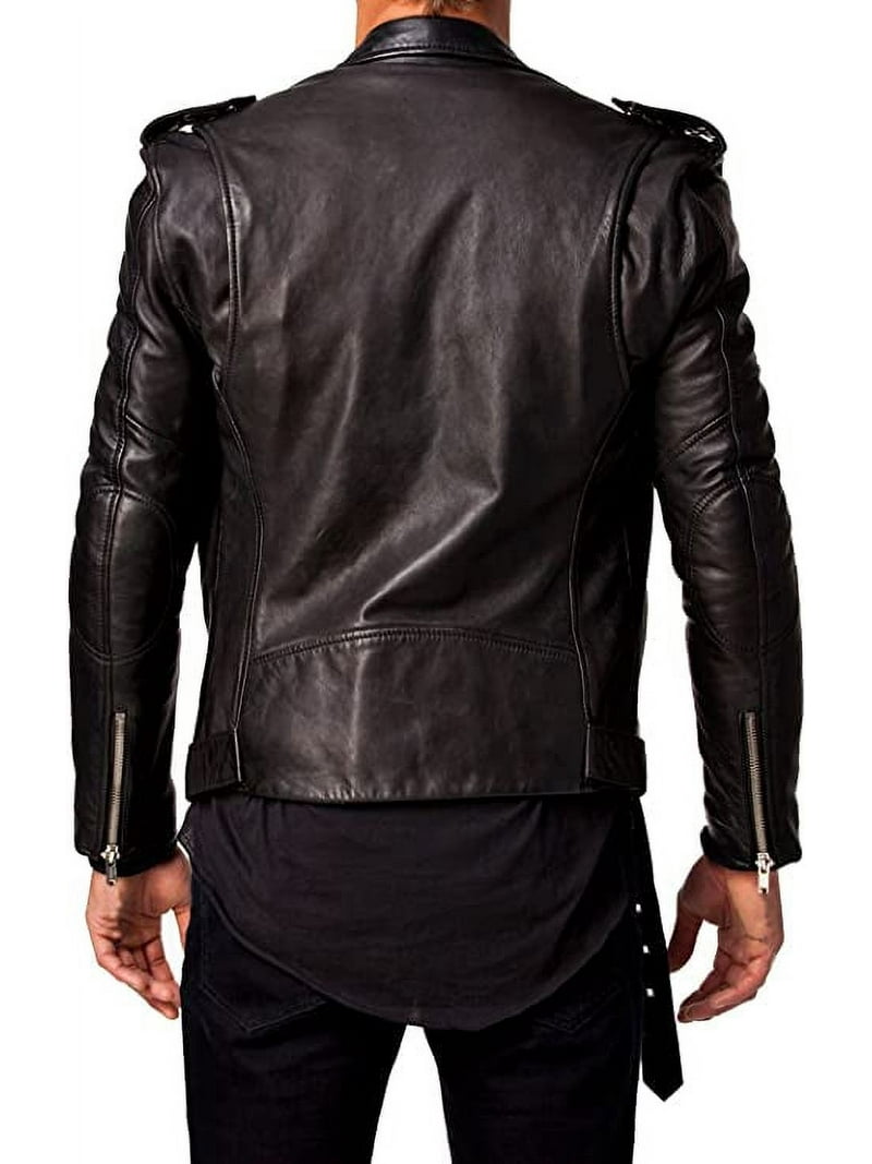 ジャケット・アウター vintage sheepskin leather jacket BLK XL Women's Black Leather Shearling Sheepskin Biker Jacket XS at