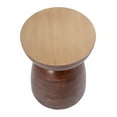 thumbnail image 3 of Butler Specialty Company Hayes 13"W Round Solid Wood Side Table - Brown, 3 of 5
