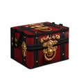 thumbnail image 2 of Cififendec Christmas Vintage Treasure Chest Storage Bin, 13.78"×9.84", Fabric Organizer with Pirate Trunk Print for Clothing Storing and Toy Space Arranging, 2 of 6
