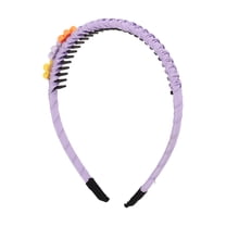 Unique Bargains 1 Pc Elegant Flower-shaped Headbands for Girls 5.51"x4.72"x0.83" Purple