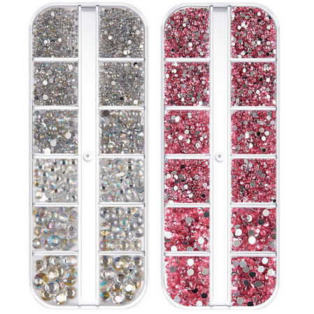 

CrystalFlatBackBrilliantRoundRhinestonesGlassStonesGlitterGemsTransparentFauxDiamond