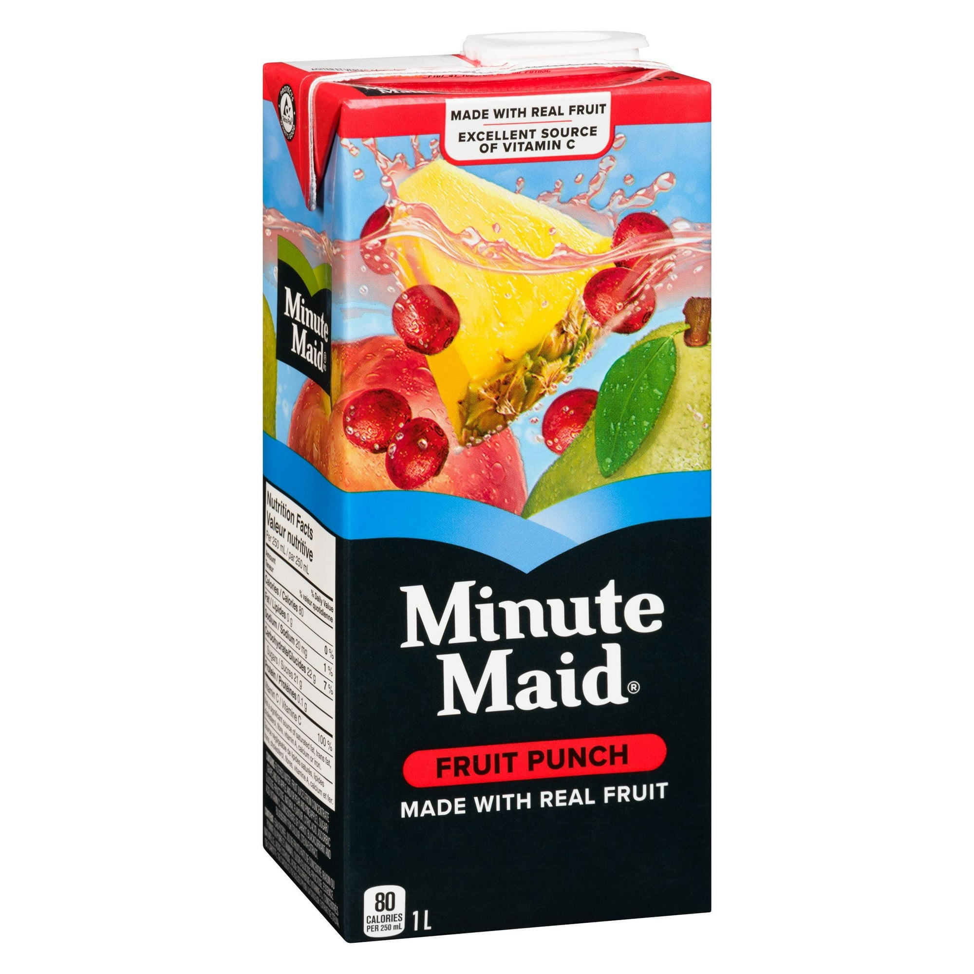 Minute Maid Fruit Punch Carton, 1 Liter, 1L