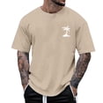 thumbnail image 3 of Mens Workout Shirts Quarter Sleeve Big & Tall Athletic Running Gym Workout Tee Shirts Snug Fit Gradient Round Neck Summer Outdoor Basic T Shirts, 3 of 5