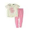 Limited Too Newborn Baby Girls French Terry Joggers 2-Piece Set
