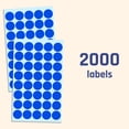 thumbnail image 4 of Paquete De 2000 Pegatinas Circulares De Puntos Redondos De 3/4" - Azul, 4 of 5