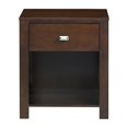 thumbnail image 4 of Modus Furniture Riva One Drawer Nightstand, Chocolate Brown, 4 of 6