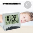 thumbnail image 4 of Slim Children Student Alarm Clock, LCD Digital Display Travel Clock, Multi-Function Bedside Clock with Temperature, Small Portable Alarm Clock for Bedroom Office, Battery-Powered Alarm Clock, 4 of 8