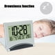 thumbnail image 4 of Reloj Despertador para Dormitorio,Niños Estudiante Pequeño Lcd Display Digital Reloj Despertador,Delgado Viaje Reloj Junto a la Cama Regalo Multifunción,Reloj Portátil de Plástico de Plata 7.2x6.3x1.4, 4 of 8