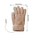 thumbnail image 7 of USB Electric Heated Gloves Heating Winter Thickened Full Fingers Gloves Touchscreen Gloves For Men Women Outdoor Hand Warmer Mitten Hand Gloves USB Hand Warmer Gloves for Typing Warm Laptop Glove, 7 of 7
