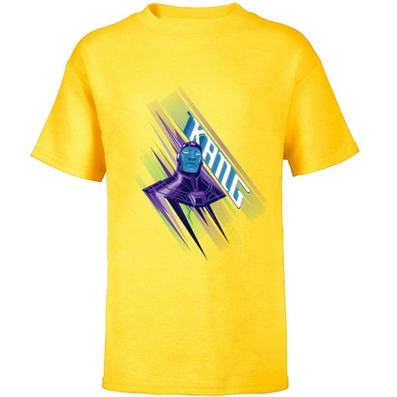 Marvel Ant-Man and the Wasp: Quantumania Kang Quantum Streak - Short Sleeve T-Shirt for Kids - Customized-Yellow