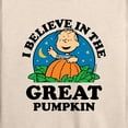 thumbnail image 3 of Peanuts - I Believe In The Great Pumpkin - Women's Lightweight French Terry Long Sleeve Shirt, 3 of 6