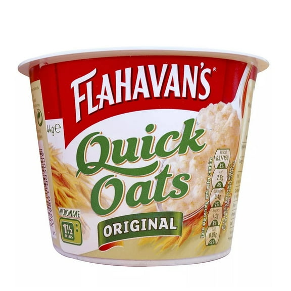 Flahavan's Quick Oats Pot Original 44g (Pack of 2)