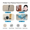 thumbnail image 4 of 8pcs Rubber Feet Bumper Amplifier Laptop Leg Pad with Screws D21x17xH12mm, 4 of 7