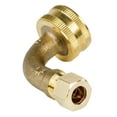 thumbnail image 4 of Certified Appliance Accessories BELBLFW34381 Dishwasher Elbow With Nut & Sleeve, 3/4" FGH (Female Garden Hose) X 3/8" MIP (Male Iron Pipe), 4 of 6