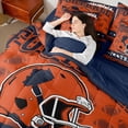 thumbnail image 4 of jejeloiu Rugby Game Sport 7 Pieces Bedding Comforter Set,Boys Ball Game Full Bedding Set For Teens Reversible, 4 of 8