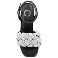 thumbnail image 4 of Journee Womens Dua Pearl Accents Block Heel Sandals, 4 of 8