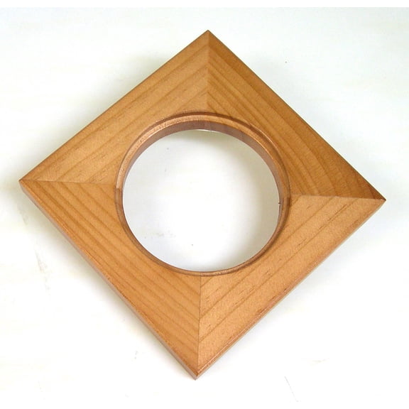 National Artcraft 6" x 6" Square Frame | Solid Wood | Holds 4" Round Tile - (1/Pack)