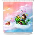 thumbnail image 1 of Shower Curtains 70" x 84" from DiaNoche Designs by Tooshtoosh - Butterflies Picnic in the Sky, 1 of 1