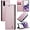 Pink, variant on Leather Case for Samsung Galaxy S20FE Card Slot Folio Flip Wallet Case for Samsung Galaxy S20FE Premium PU Magnetic Kickstand Cover Soft TPU Inner Case Black