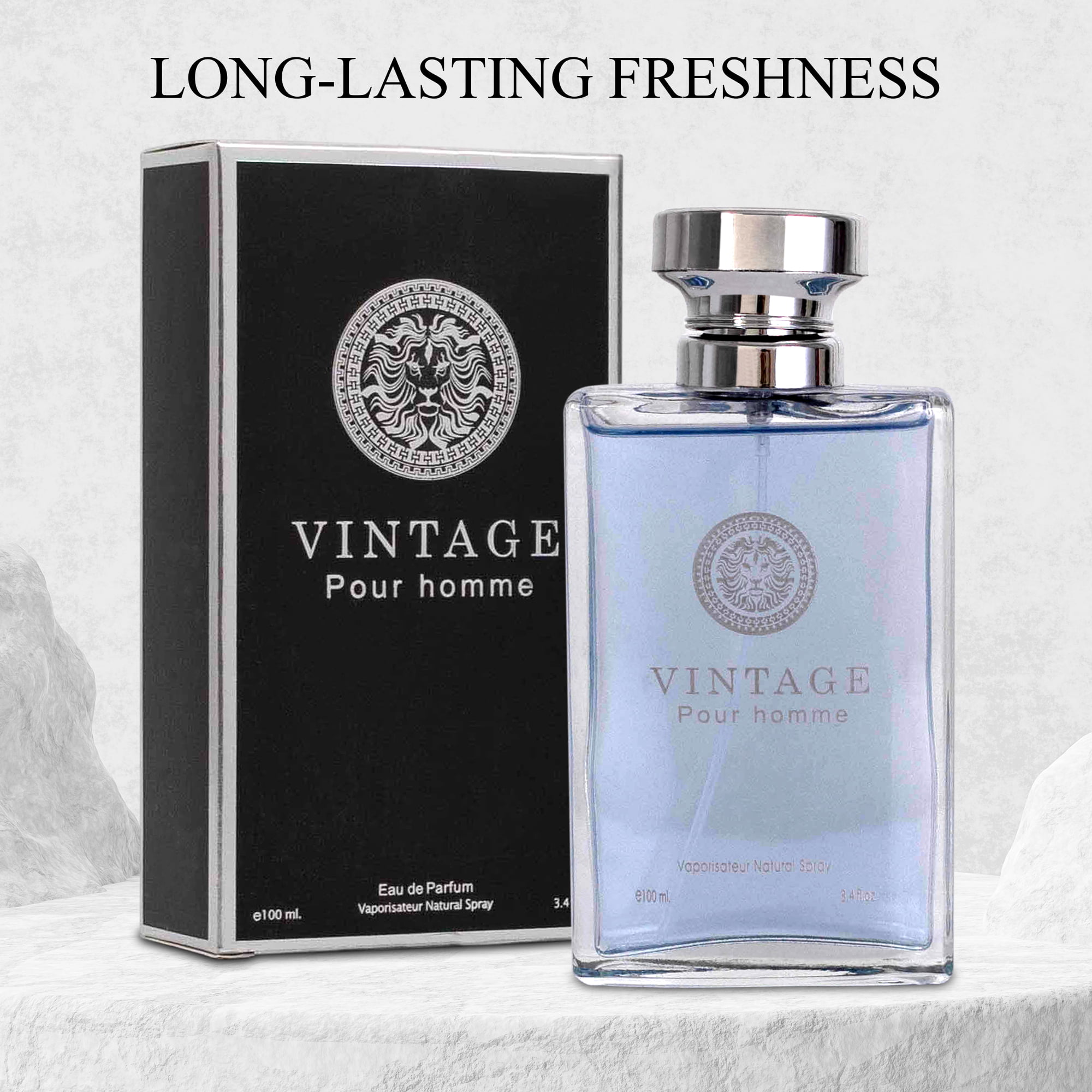 NovoGlow Vintage Pour Homme Eau De Parfum 3.4 fl oz. Fragrance