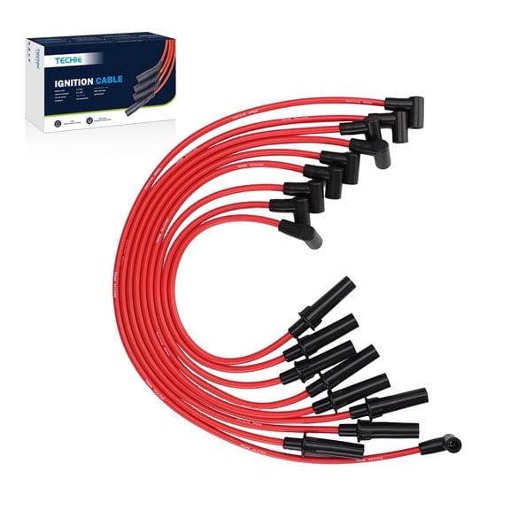 Techie Spark Plug Wires Set 4728038AD 4728038AE Compatible with Dodge B1500 2500 3500 D150 250 350 Dakota Durango Ram 1500 2500 3500 Van V8 5.2L 5.9L
