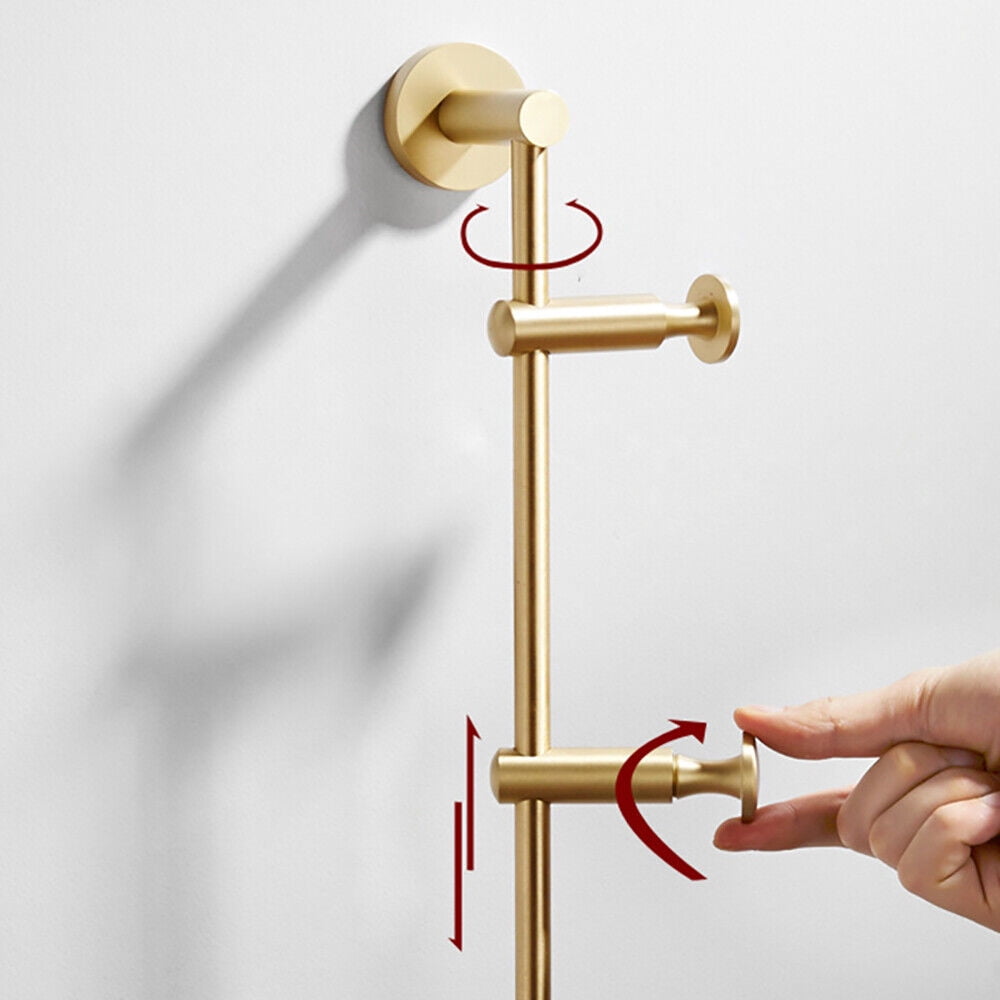 Industrial Vintage Wall-Mounted Stand with 6 Swivel Arms, Rotating