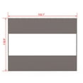 thumbnail image 2 of Domi Outdoor Living Heavy Duty Clear Panel Curtain, 18 oz Waterproof PVC Polyester Curtain, Tearproof, and Weather-Resistant Panel w/Eyelets for Patios,Gazebos,Pergolas (10'H x13'W, Gray), 2 of 8