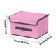thumbnail image 3 of Caja de Almacenamiento Plegable de Tela de Lino con Tapa - Paquete de 2 Organizadores de Tela para Ropa, Juguetes y Organización Del Hogar, 36 X 25 X 23 Cm, Asas, Diseño Compacto, 3 of 4