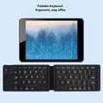 thumbnail image 3 of Foldable BT Keyboard, 2 Fold Slim Pocket Size Mini BT Cordless Keyboard With 120mAh Rechargeable Battery, For , For IOS, For, 3 of 8