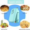 thumbnail image 1 of Mini sellador de bolsas, sellador de bolsas, mini sellador de alimentos, sellador térmico y cortador de bolsas de plástico 2 en 1, para sellador de bolsas de plástico para refrigerios (azul), 1 of 4
