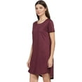 thumbnail image 5 of Stylore Nightgown for Women Soft Night Shirt Comfy Sleepwear Melange Wine 2XL, 5 of 5