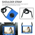 thumbnail image 6 of iPad 10.2 inch Case 2020/2019, iPad 8th / 7th Generation Case, 10.5" iPad Pro / iPad Air 3 Case, Dteck Heavy Duty Shockproof Case + Pencil Holder Rotating Kickstand Hand/Shoulder Strap, Blue+Black, 6 of 6