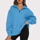 thumbnail image 1 of Puntoco Blusa de manga larga con solapa y cremallera de color sólido para mujer Puntoco Puntoco-4814, 1 of 6