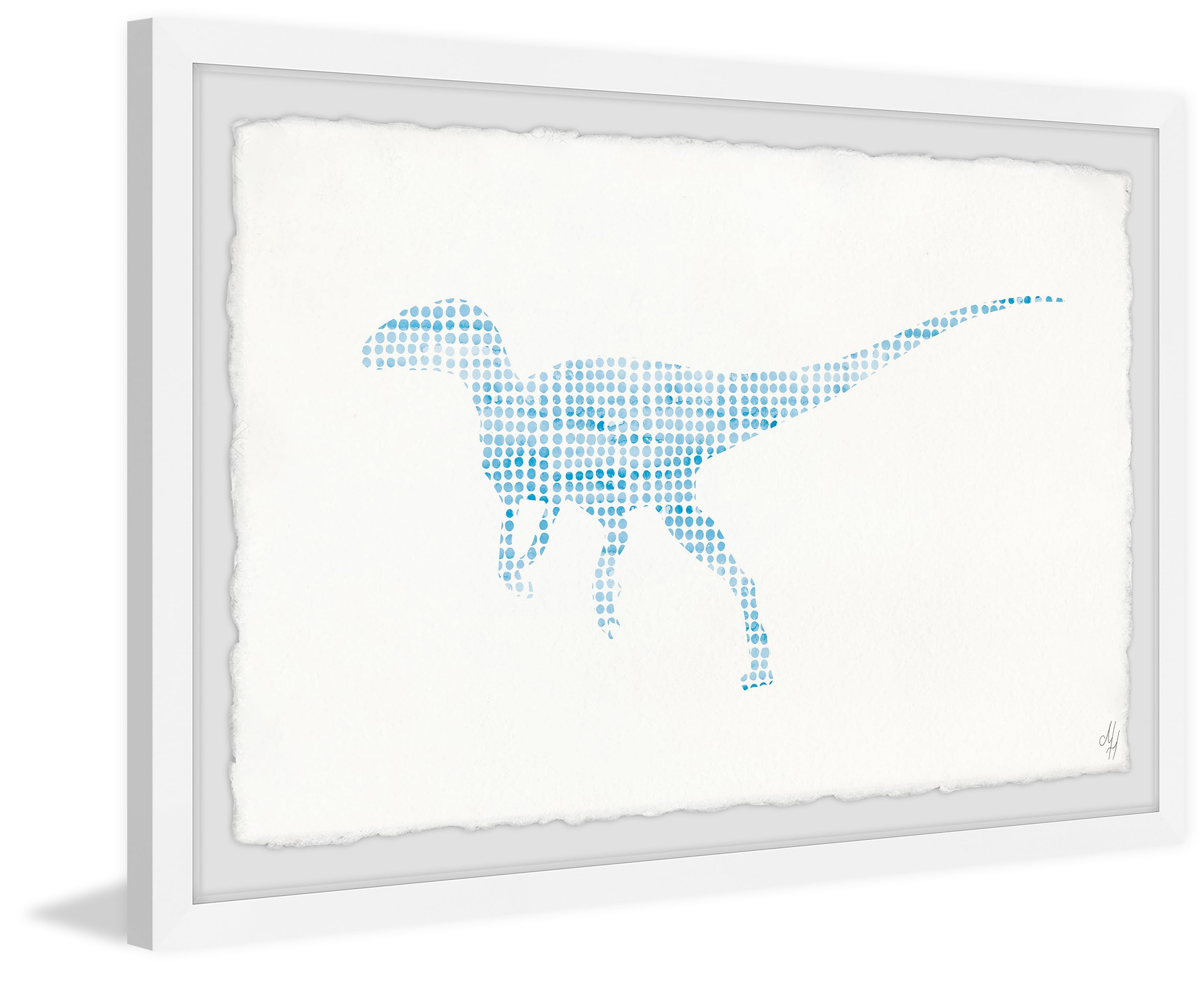 Marmont Hill Patterned Dino Framed Wall Art