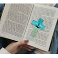 thumbnail image 6 of WIRESTER Set of 2 Aluminum Cross Hanging Ornaments for Christmas Tree Holidays Party Home Office Xmas Tree Decoration Gift - Blue Anchor Wood-Look & Ocean Sea Turtles, 6 of 6