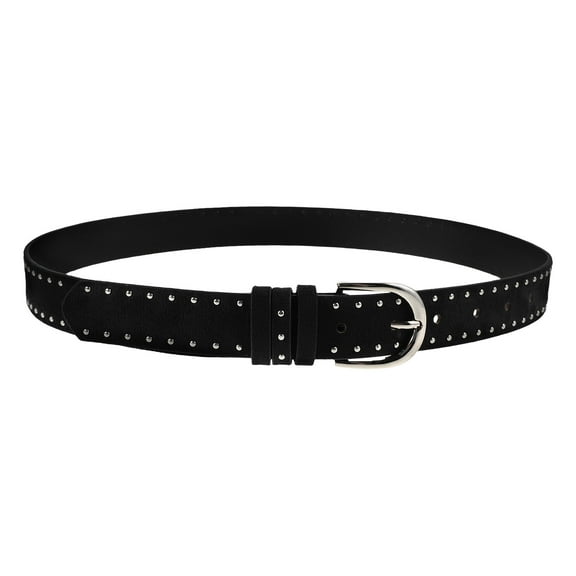 unbranded Suede Studded Belt For Women Western Style Punk Belt Buckle Zinc Alloy For Waist Jeans Dresses Trendy Costume Fashion Accessory