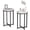 White+Black, variant on Cvortll Round Side Table Set of 2,Faux Marble White Round End Table,Modern Home Decor Accent Tables for Small Spaces,Living Room,Bedroom