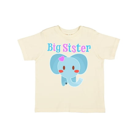 

Inktastic Big Sister Elephant Gift Toddler Toddler Girl T-Shirt