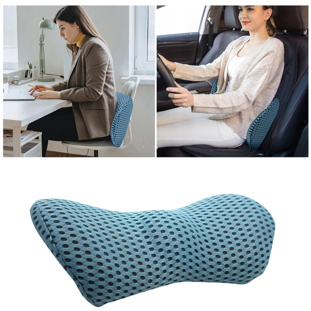 Lumbar Support Pillow Cushion Memory Foam for Chair Enhancing Posture and Lower Back Comfort Ergonomic Back Support Cushion for Desk Chairs