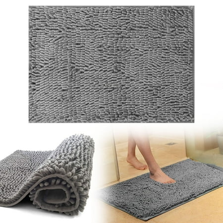 Bathroom Rug Mat, 60x40cm, Extra Soft and Absorbent Shaggy Rugs, Machine Wash Dry, Perfect Plush Carpet Mats for Tub, Shower, and Bath (Best Way To Wash Carpet)