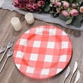 thumbnail image 2 of Balsa Circle 10 Round 13" Red Disposable Paper Charger Plates Buffalo Plaid Wedding Party Tableware Supplies, 2 of 8